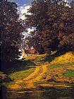 Maxfield Parrish The Country Schoolhouse painting